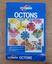 Vintage Galt Toys OCTONS Interlocking Octagon Construction Shapes