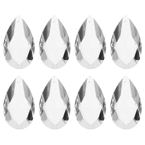 8pcs teardrop crystal drop - teardrop,