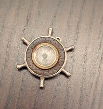 Vintage Ships Wheel pocket