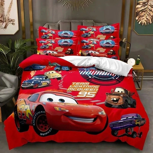 Cartoon cars bedding set - bedding,