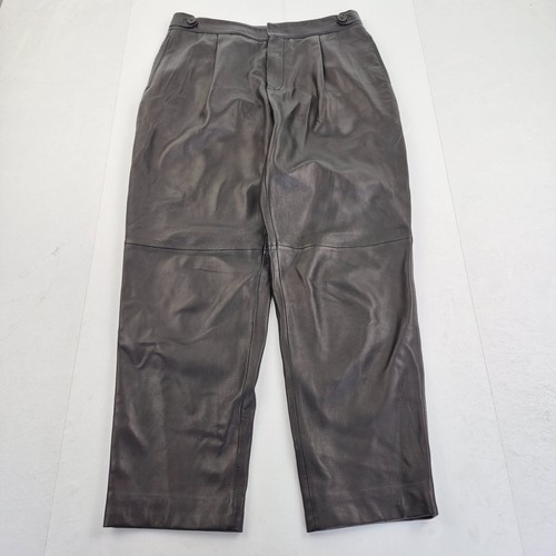 Massimo dutti leather - leather, trousers