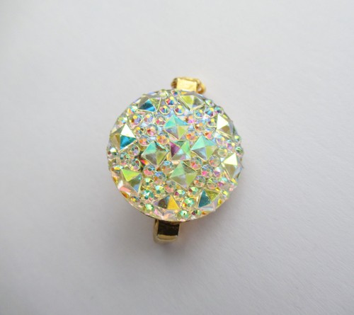 Sparkly resin rhinestone - sparkly, ab
