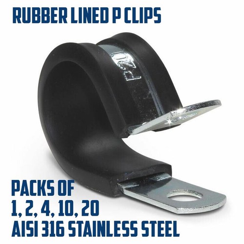 Clips rubber lined - p, zinc