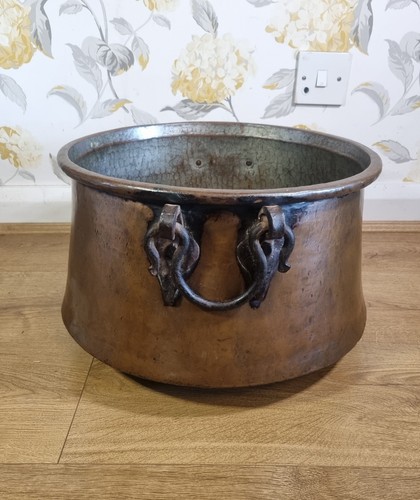 Large rustic antique copper - large,