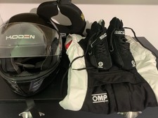 Kids Omp Race suit, Helmet And Sparco Race boots, Size 34