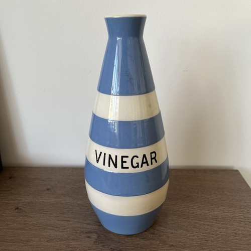 Green cornishware vinegar - g,