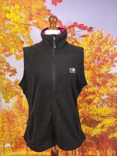 Karrimor black full zip polyester Fleece Gilet. UK women's size 16