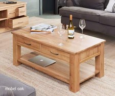 Mobel Oak Four Drawer Coffee