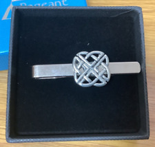 Celtic Knot Silver Pewter Tie Clip