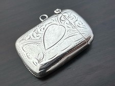 Antique Solid Silver Vesta