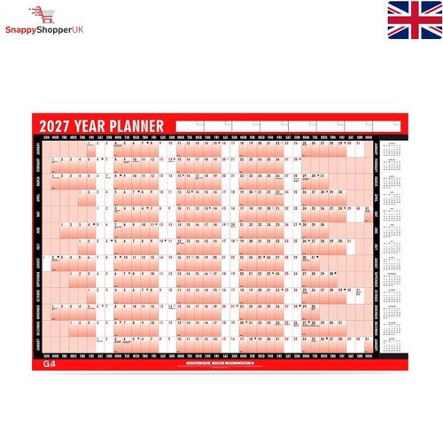Elegant 2027 wall planner - 2027,