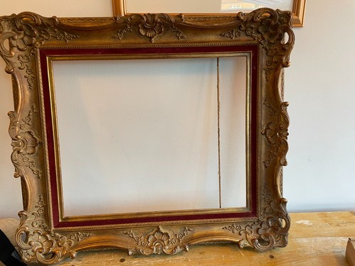 Large ornate gold picture