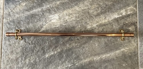 Handmade towel rail copper - towel,