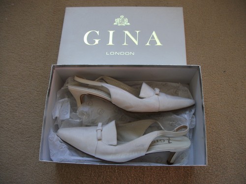 Gina shoes ivory crepe silk - gina,