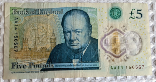 Aa14 156567 5 five - aa14, £5
