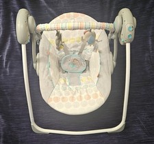 Bright Starts, Whimsical Wild Portable Compact Automatic Baby Swing with Music 