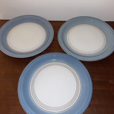 3 x Denby Castille Blue 9” Plates