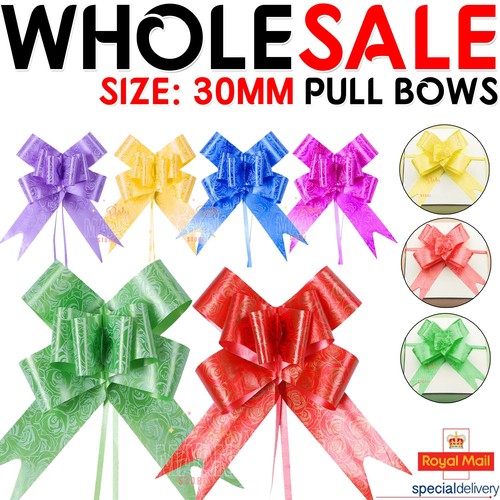 100pc pull bows 30mm - 30mm, large