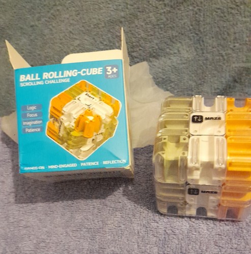 Ball rolling maze puzzle cube - maze,