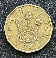 1942 George VI Brass Three