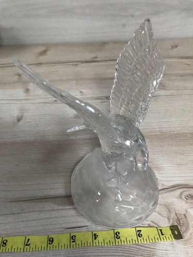Crystal eagle with fish - eagle,