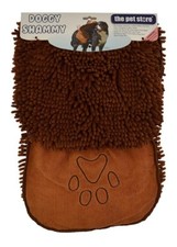 PET DOG TOWEL MICROFIBRE 5 X MORE ABSORBANT LARGE 80X35cm HAND POCKETS HORSE