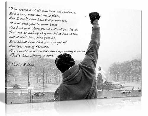Rocky canvas print hope - rocky,