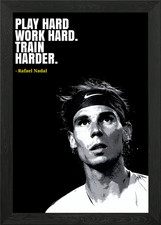 Rafael Nadal quotes Framed