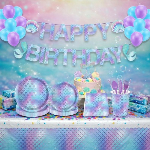 Mermaid birthday decorations - birthday,