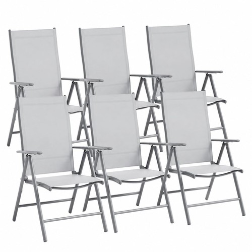 6pcs folding garden chairs - 2/4/6pcs,