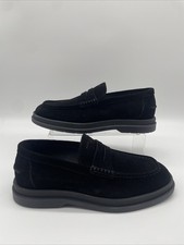 Men’s Hugo Boss Chaol Suede Loafers Black UK 8 EU 42 BNWOB