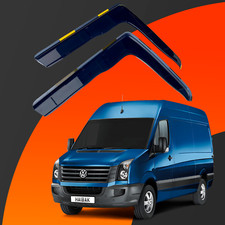 VW Crafter MK1 Van 2006-2017 2 Doors 2pc Haibak Wind Deflectors Tinted