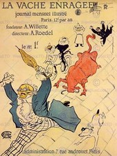 TOULOUSE LAUTREC LA VACHE ENRAGEE OLD MASTER ART PAINTING PRINT 1295OM