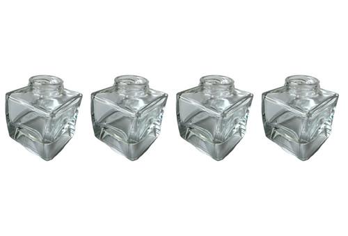 Square glass jars 106ml - square,
