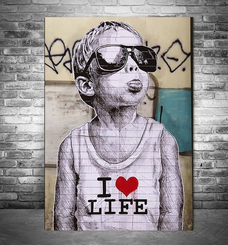 Banksy love life cheeky - banksy, i