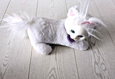 KITTY SURPRISE 🐈 WHITE mum & baby cat kittens PLUSH & VINYL head soft toy 15"