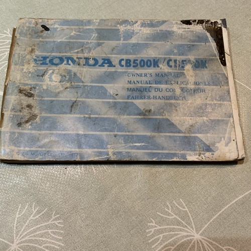 Honda cb550k owner - honda, owner’s
