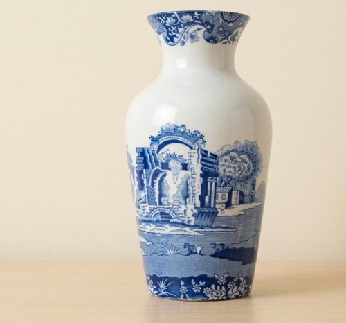 Spode italian blue white - &,