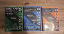 Winning Poker Tournaments One Hand At A Time Trilogy, Vol 1/2/3 great condition