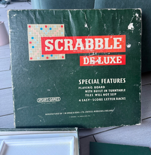 Vintage scrabble deluxe - scrabble,
