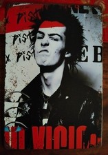 SID VICIOUS (SNEER) TIN SIGN /