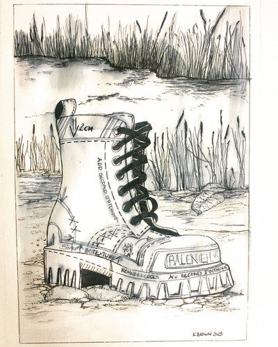 Original pen ink - doc, martin