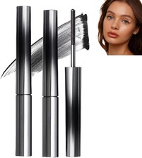 2 PCS Iron Wand Mascara, Metal Mascara Wand, with a Translucent Eyelash Curler,