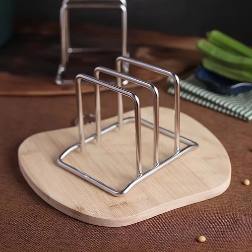Stainless steel pot lid rack - stainless,