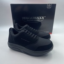 Walkmaxx Blackfit Supportive Exercise Shoes, Rounded Sole, Black