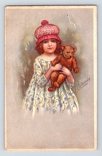 Children teddy bear - bear, postcard
