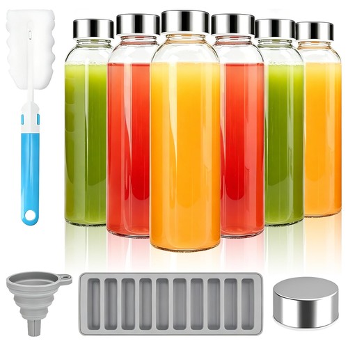 Pack glass bottles with - 6,
