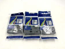 12mm x 8M Label Maker Tape for TZC231 3 Pack Durable and Long-Lasting TCZ-231