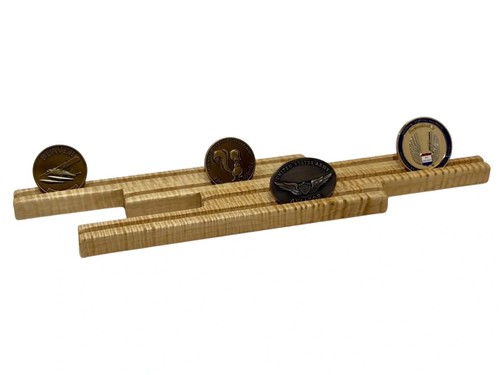 Challenge coin holder display - coin, holder/display