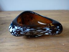 MURANO ART GLASS GLASS LEOPARD CHEETAH CAT SMOKING TOBACCIANA ASHTRAY DISH BOWL